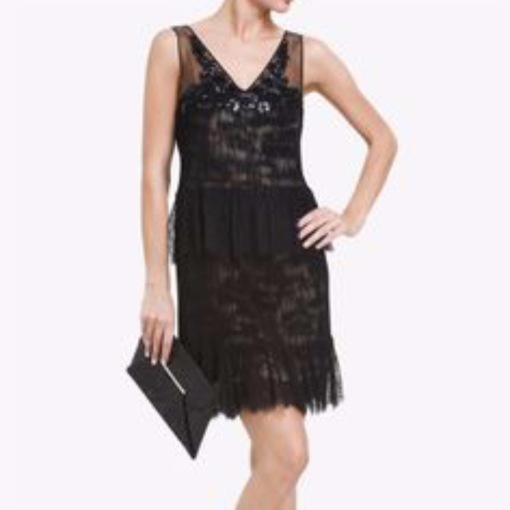 BCBG Gilly Two-Tiered Dress - Size 4